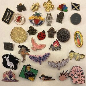 Colorful Enamel Pin Collection (30 Pins)